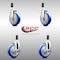 Service Caster 5 Inch 316SS Blue Poly Swivel 1 Inch Expanding Stem Caster Brake SCC, 2PK SCC-SS316EX20S514-PPUBBLUE-2-TLB-2-1 - alternate 2
